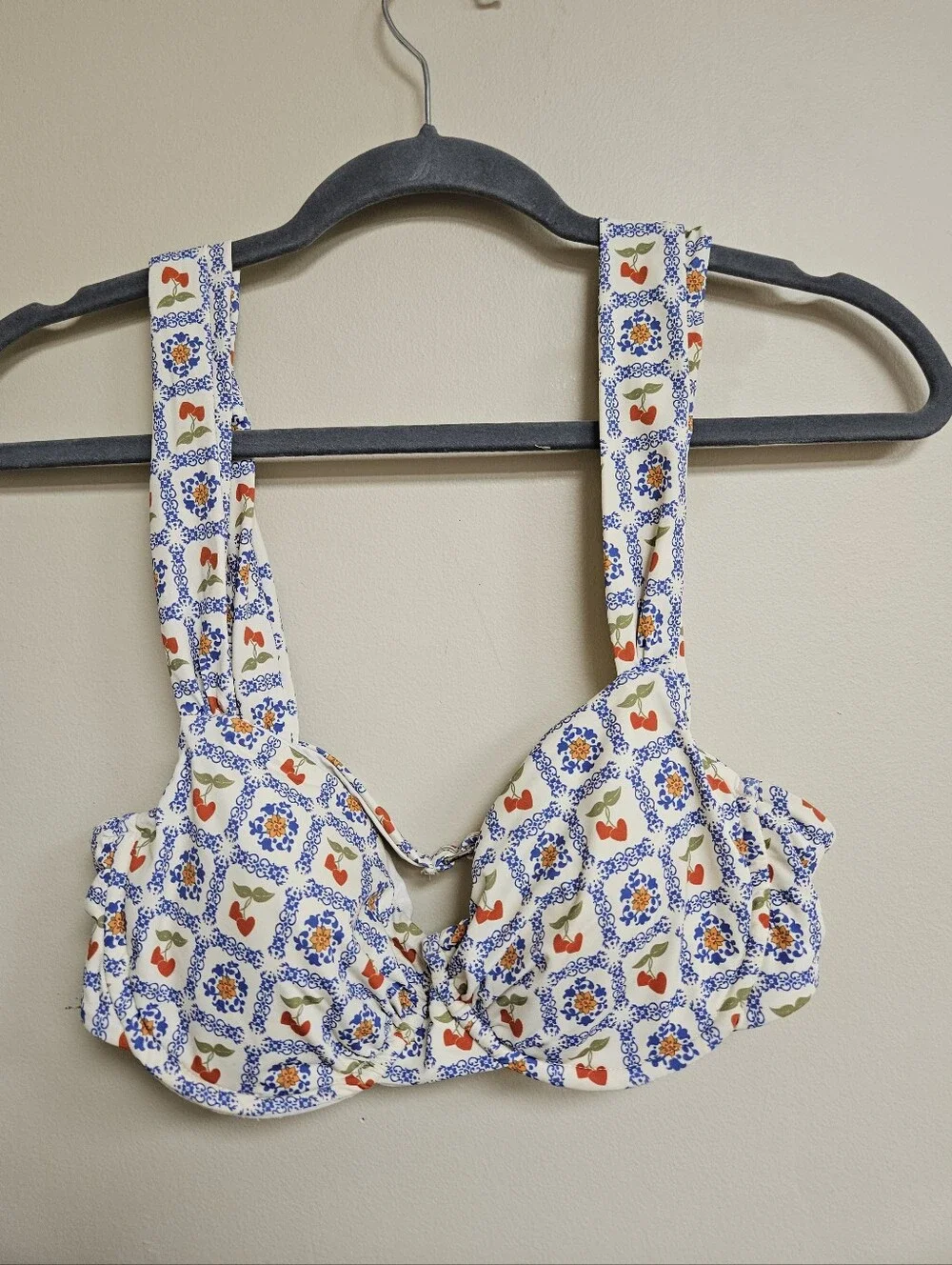 Dippin Daisys L Roma Bikini Top in Palermo Print Coastal Cottagecore Feminine